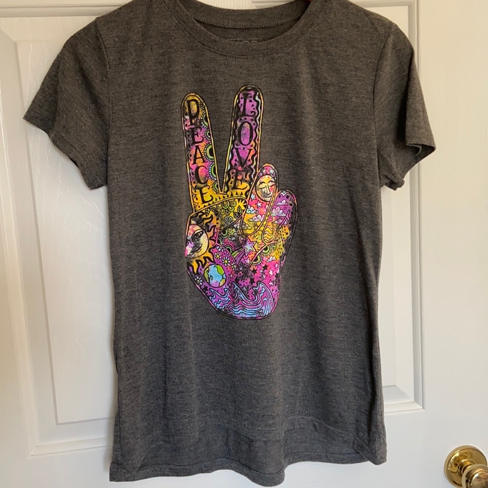 Peace & Love Grey Tee